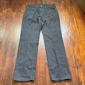 Levis 559 Jeans Mens 34x34 Black Relaxed Straight Leg Stretch Denim Goth Biker
